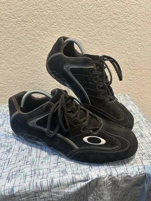 RARE OAKLEY Kart Racing Division Shoes Black Suede Leather Men's Size 11 - Image 1 of 4