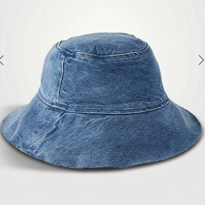 Sombrero tipo cubo de mezclilla azul Triarchy X Josephine Skriver para mujer talla S XS Foto 1 de 4