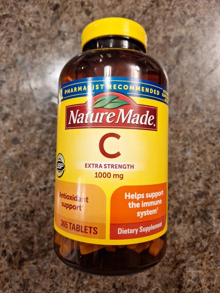 Vitamina C Extra Fuerza Nature Made 1000 mg, 365 Comprimidos Foto 1 de 4