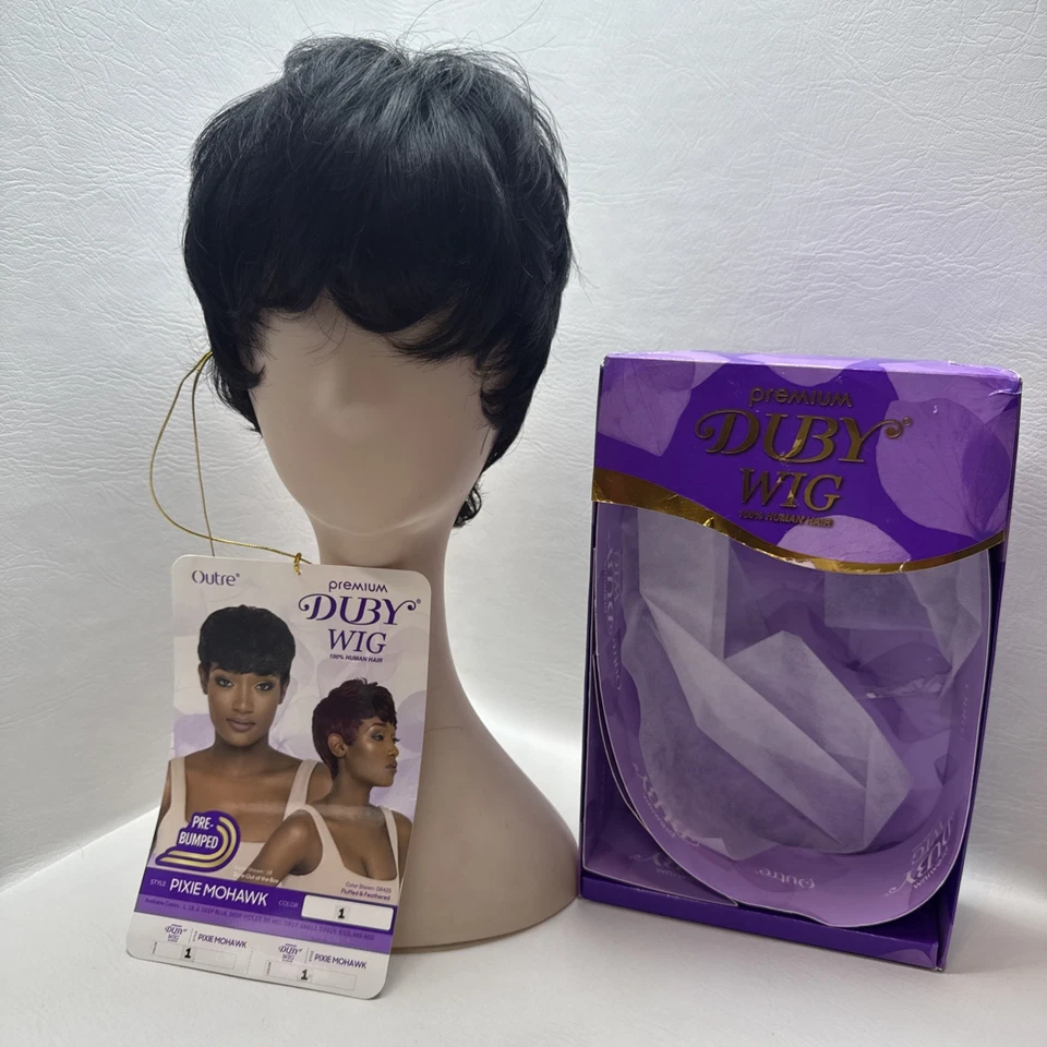 Outre Premium Duby Wig Pixie Mohawk Color 1 Jet Black