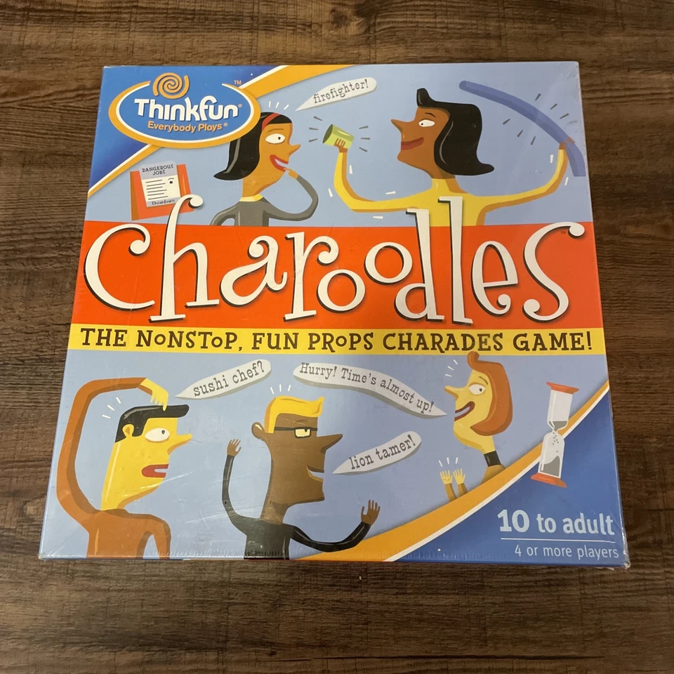 Charoodles The Nonstop Fun Props Charades Party Game by ThinkFun (2004) Ages 10+ - Image 1 of 4