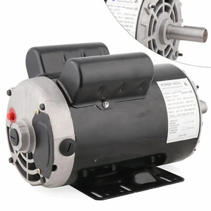 Motor eléctrico compresor de aire de 5 HP 3450 RPM monofásico eje de 7/8" de alta resistencia - Imagen 1 de 10