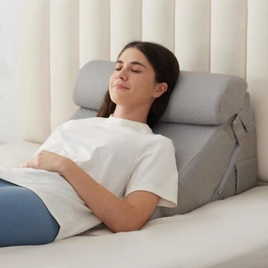 3PCS Wedge Pillow Set, Adjustable Wedge Pillow Headboard, Bed Wedge Pillows f... - Picture 1 of 9
