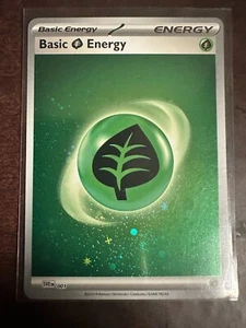 Basic Grass Energy (Cosmos Holo) 001 Sv01: Scarlet & Violet Base Set Holo - Picture 1 of 2