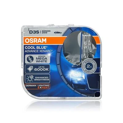 OSRAM D3S 6000K Cool Blue Advance Xenarc 35W 66340CBA Germany HID Xenon Bulbs... - Image 1 of 4