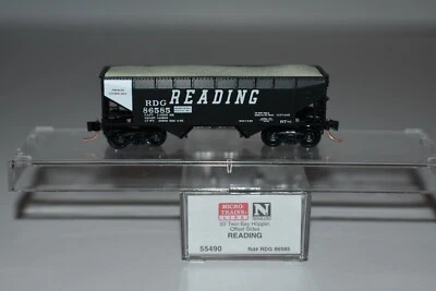 N Scale MTL 55490 Reading 33' Twin Bay Hopper with Load 86585 P120 - Image 1 of 2