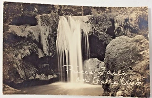 RPPC CIRCA 1925-1940s Vista de Price’s Falls On FALLS CREEK, Cerca de Davis Oklahoma - Imagen 1 de 3