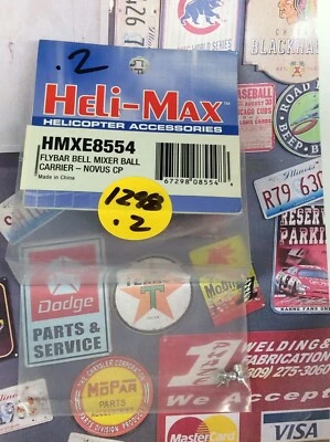 Heli-Max HMXE8554 Flybar Bell Mixer Ball Carrier: Novus CP / 125 CP NIP USA Ship - Image 1 of 4