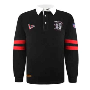 Camisa de Rugby Savalino Gavin Negra Talla Pequeña - Imagen 1 de 5