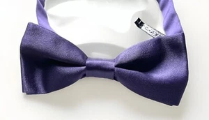 JOHN ASHFIELD SILK BOWTIE PURPLE - Picture 1 of 4
