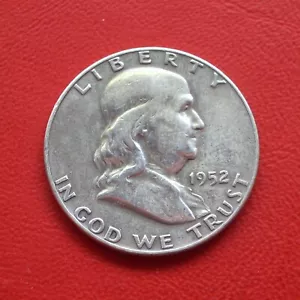 1/2 Dollaro USA 1952 D bb / Franklin Mezzo $ Liberty Bell / Argento / Km#199 S# - Foto 1 di 2