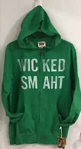 Wicked Smaht Boston Green Light Weight Hoodie Unisex Size Small NEW $24.99
