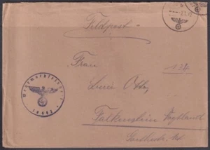 F-EX56771 ALEMANIA 1942 SEGUNDA GUERRA MUNDIAL CORREO DE CAMPAÑA WEHRMACH 30442. - Imagen 1 de 3