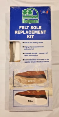 Kit de repuesto de suela de fieltro HODGMAN Wader Wear de colección raro bota inferior Foto 1 de 4