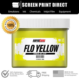 Fluorescent Yellow - Screen Printing Plastisol Ink - Low Temp Cure - 32oz - Picture 1 of 1