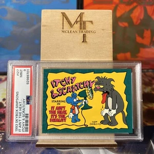 1993 Skybox Simpsons It Ain’t The Heat... Itchy & Scratchy PSA 9 - Bild 1 von 3