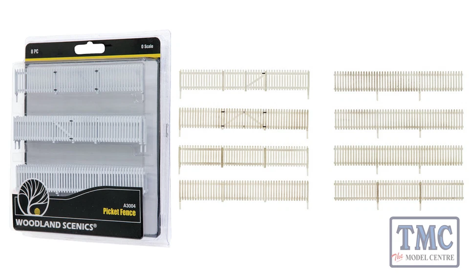 A3004 Woodland Scenics O Scale Picket Fence - Image 1 of 1