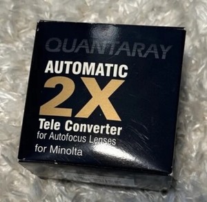 Quantaray Automatic 2X Tele Converter AF Lens For Minolta