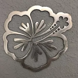 Hibiscus Metal Wall Art Tribal Plasma Cut Skilwerx Ocean Nautical Beach 2 - Picture 1 of 1