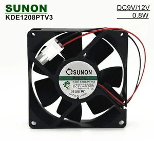 SUNON KDE1208PTV3 9V/12V 0.06A 0.8W 8025 8CM 2-PIN Magnetic levitation fan - Imagen 1 de 8