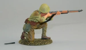 JN051 Kneeling Firing Rifleman (Dagger Scabbard Snapped) - King & Country Figure - Picture 1 of 6