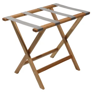 Wooden Mallet Deluxe Straight Leg Luggage Rack - Picture 1 of 2