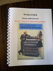Wurlitzer Model 3400/3410/3460 Jukebox Manual - Picture 1 of 3