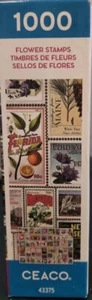 Ceaco - Stamps - Flowers - 1000 Piece Jigsaw Puzzle 🧩 - Picture 1 of 4