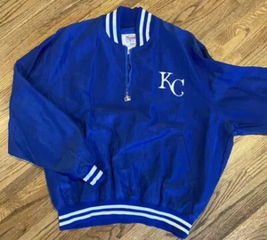 VTG KC Royals Pullover Jacket Men XL Starter Diamond Collection 90s 1/4 Zip ๐ฅ - Picture 1 of 12