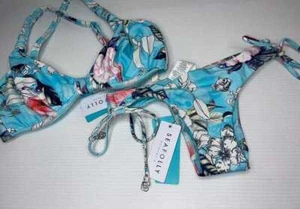 NEW WITH TAGS SEAFOLLY LADIES MODERN ICEBERG HALTER BRAZILIAN BIKINI SET - Bild 1 von 13