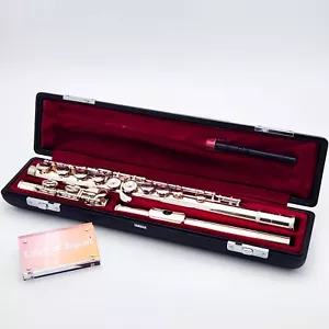 YAMAHA Querflöte YFL-211 versilbert mit Hartschalenkoffer gebraucht guter Zus... - Bild 1 von 22