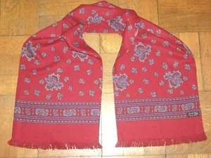 Vintage TOOTAL Scarf Cravat Goodwood Dapper Mod Scooter Ascot Winter 1960s 1970s - Picture 1 of 7