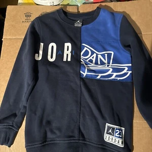 Nike Air Jordan Air Retro Color Block  Sweatshirt Sz Small YOUTH - Picture 1 of 7