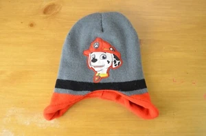 Marshall Paw Patrol Kids Youth Beanie Hat Cap Used Cleaned Nickelodeon Gray Red - Picture 1 of 12
