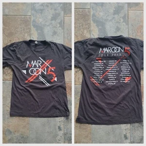 2013 Maroon 5 Concert Tour Short Sleeve Gray T-Shirt Adult Large Made In USA - Picture 1 of 8