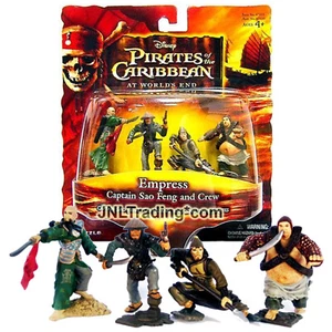 Year 2007 Pirates of the Caribbean Micro Figure EMPRESS Captain Sao Feng & Crew - Picture 1 of 1