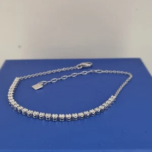 10ct White Gold Diamond Set Tennis Bracelet - Picture 1 of 6