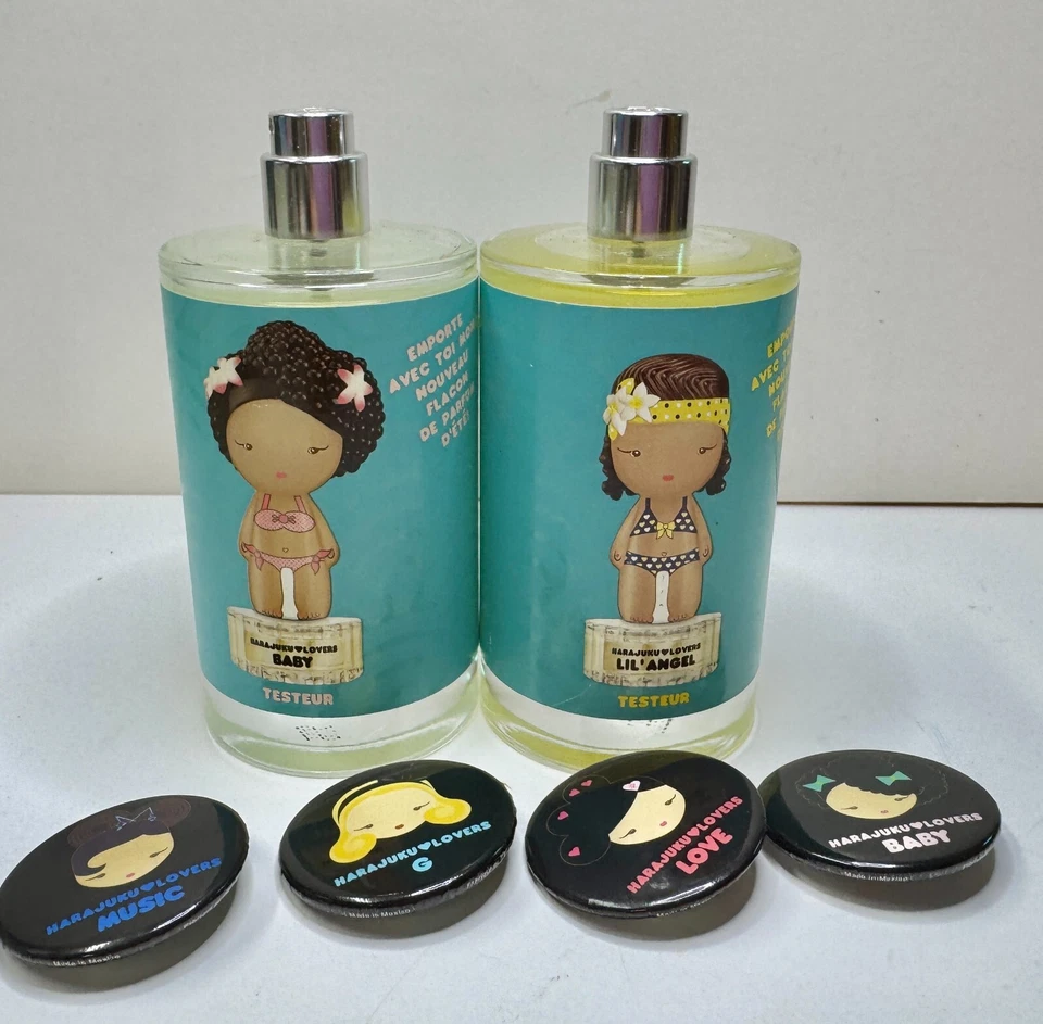 1 + pieza MÚSICA Harajuku Lovers + 1 + pieza LIL' ANGEL Gwen Stefani 100 ml + 4 pines EDT Foto 1 de 1