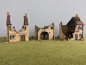 20mm 1/72 1/76 Normandy European Style Ruined Houses Scenery for WW2 / Napoleonic - Bild 1 von 11