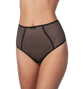 Panache Black Label Esme Semi-sheer Mesh Lined Highwaist Brief Panty Underwear - Picture 1 of 3
