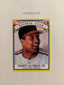 1991 Post Cereal Sandy Alomar Jr. #6   RS Cleveland Indians Free Shipping