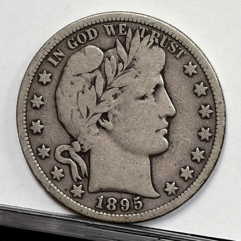 1895-S Barber Half Dollar - Fine (49743-L) Cover