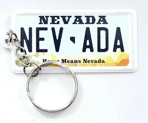 Nevada Nummernschild Aluminium Ultra-Slim Souvenir Schlüsselanhänger 2,5"x1,25x0,06" - Bild 1 von 1