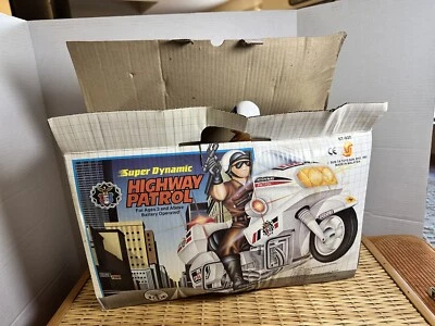 Patrulla de Carreteras Motocicleta Policía Jumbo Ciclo Policía De Colección 1992 Caja Nueva Pistola Funciona Foto 1 de 4