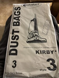 Generic Kirby Style 3 Single Wall Vacuum Bags - 3 Pack + Extra One Thrown In - Picture 1 of 3