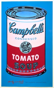 ANDY WARHOL FOUNDATION POP ART LITHOGRAPH PRINT POSTER "CAMPBELLS SOUP CAN" 1965 - Picture 1 of 9