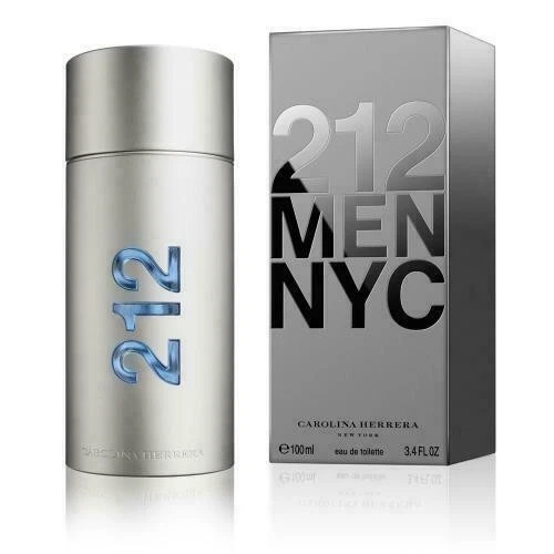 212 MEN NYC by Carolina Herrera 3.4 oz EDT Cologne for Men New In Box - Image 1 of 3