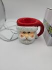 2018 Scentsy Retired "Merry Mug" Santa Christmas Holiday Wax Warmer Tested