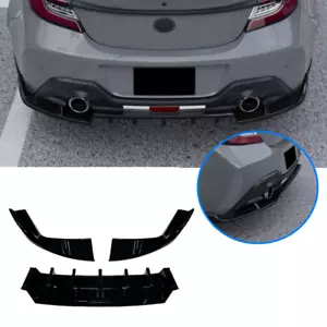For Toyota GR86 Subaru BRZ 2022-2024 Rear Bumper Lip Diffuser Quad Exhaust Black - Imagen 1 de 13
