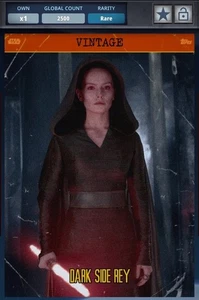 Topps Star Wars Digital Card Trader, Dark Side Rey, Vintage - Picture 1 of 1